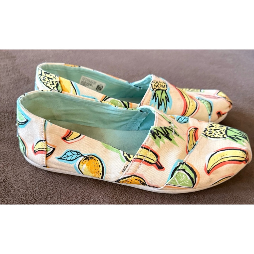 Toms Women’s Colorful Fruit Print Flats Shoes